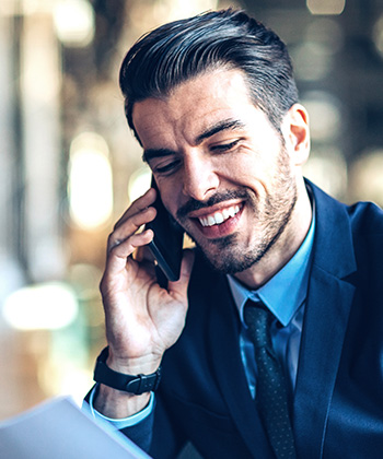 businessman on the phone